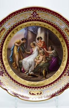Assiette à tableau "Splendeur de Vienne" "Parure de Vénus", vers 1890