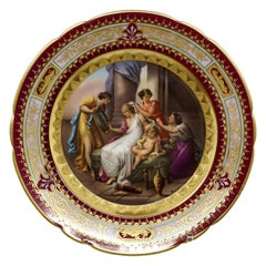 Assiette à tableau "Splendeur de Vienne" "Parure de Vénus", vers 1890