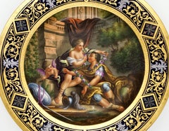 Royal Vienna Splendour Plate 'Roman Courting Scene With Cupid', circa 1890