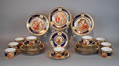 Set for 16 Royal Vienna Style Coffee Tea Dessert Service, circa 1930