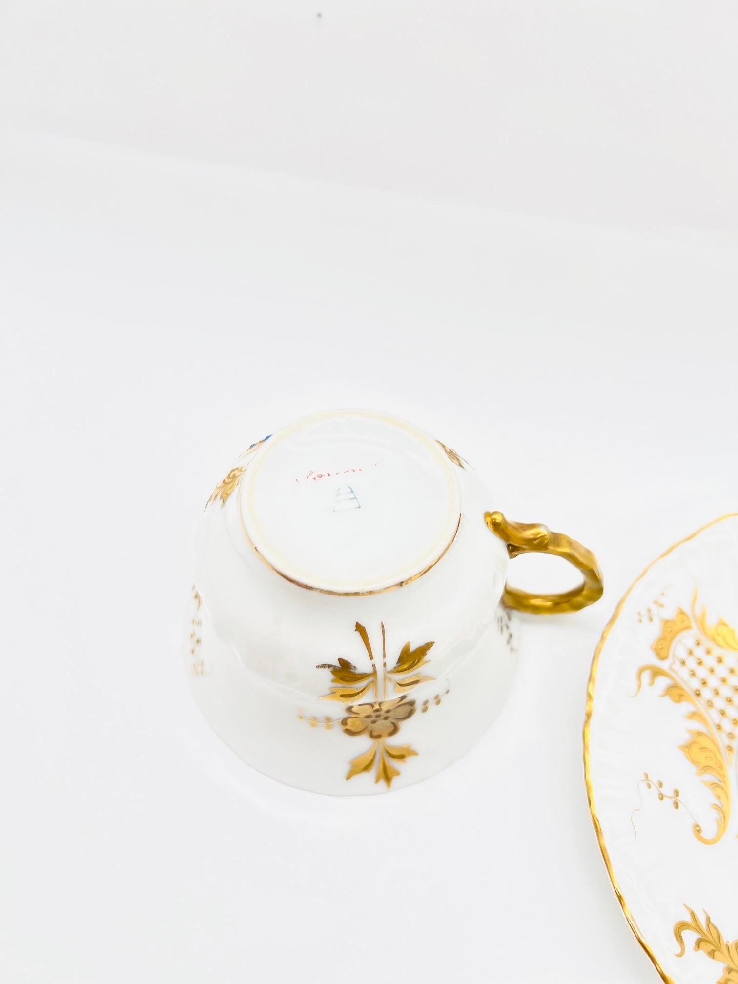 Royal Vienna Style Handbemalte Porzellan Teetasse & Untertasse 5