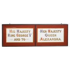 Royal Warrant Framed Reverse Painting on Glass