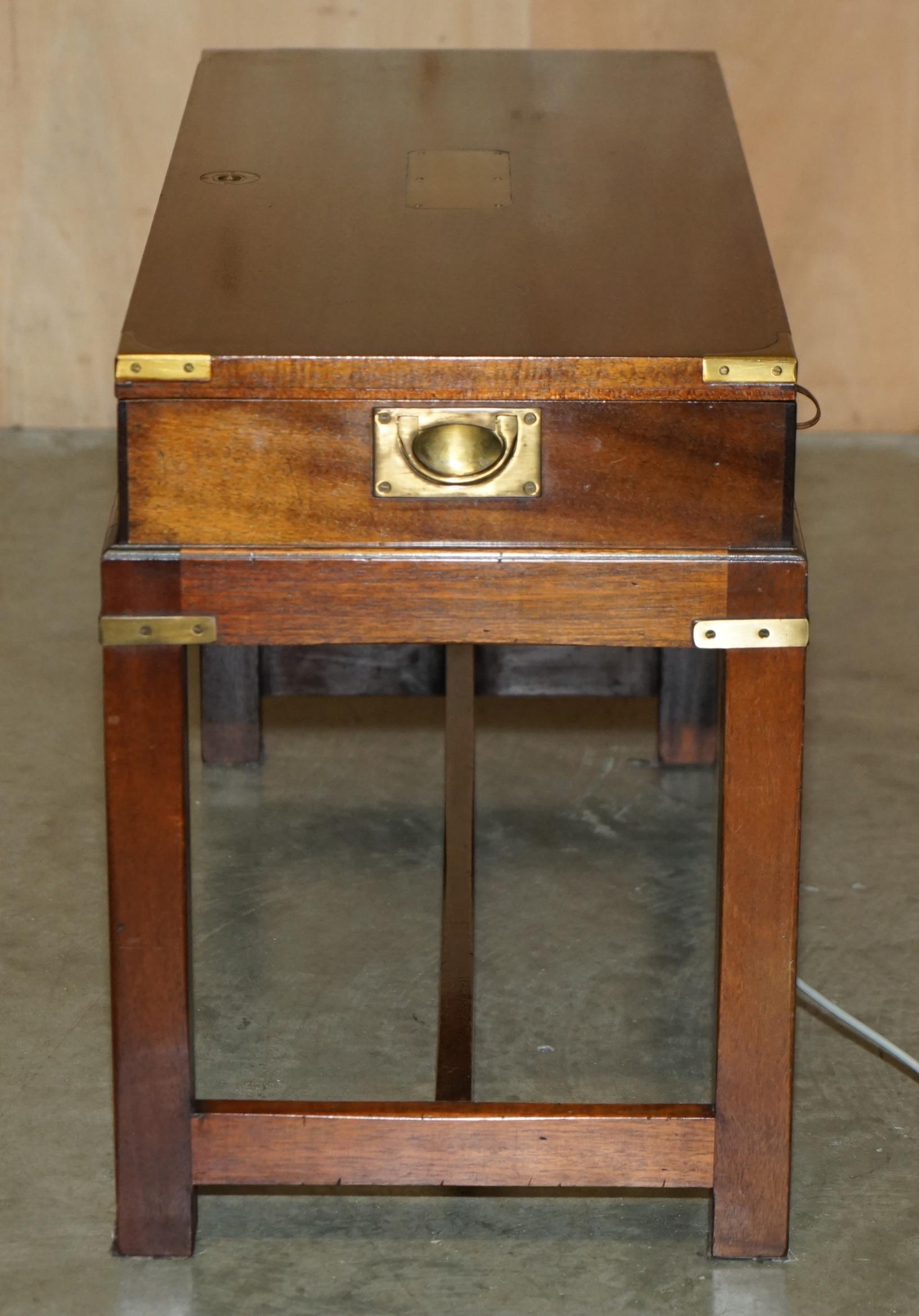 ROYAL WARRANT MiLITARY CAMPAIGN DYNATRON HFC 65 RECORD PLAYER RADIO COFFEE TABLE For Sale 2