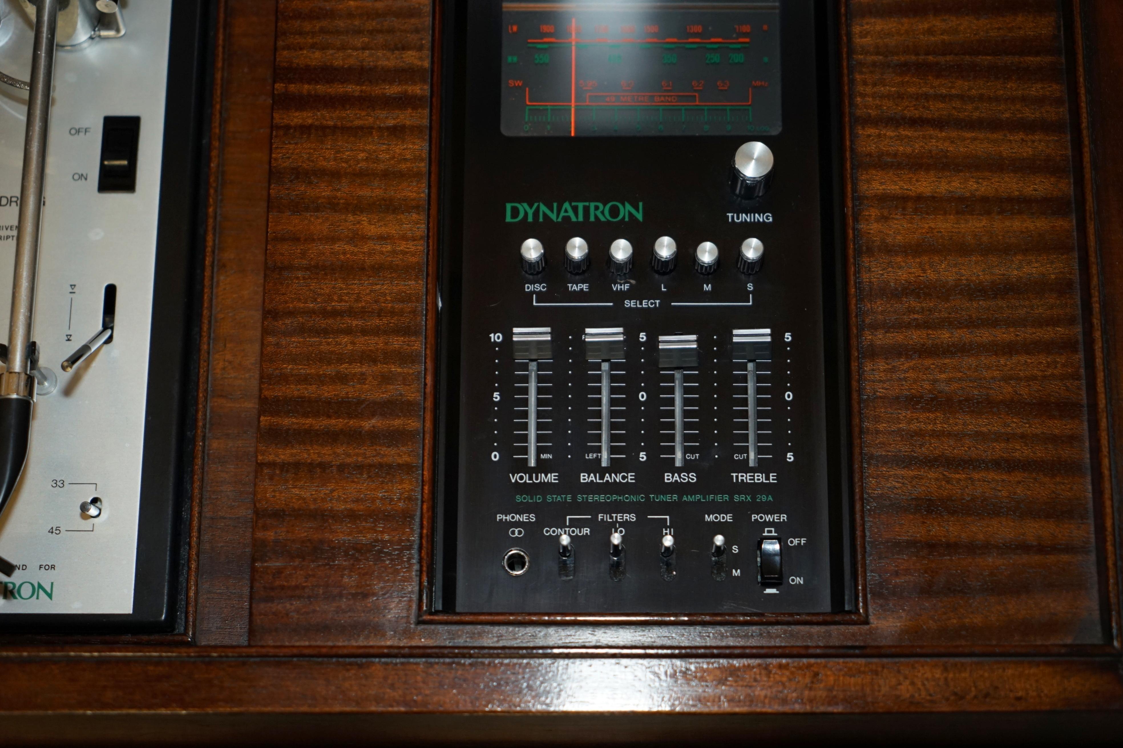 ROYAL WARRANT MiLITARY CAMPAIGN DYNATRON HFC 65 RECORD PLAYER RADIO COFFEE TABLE For Sale 12