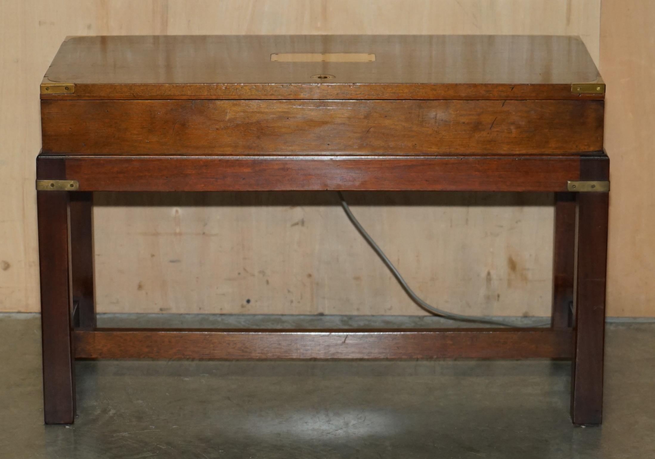 Campaign ROYAL WARRANT MiLITARY CAMPAIGN DYNATRON HFC 65 RECORD PLAYER RADIO COFFEE TABLE For Sale