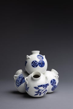 Royal Worcester Aesthetic Movement Japonisme Porcelain Vase