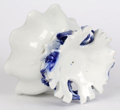 Royal Worcester, ciotola di fiori di loto in porcellana di stile giapponese del periodo estetico