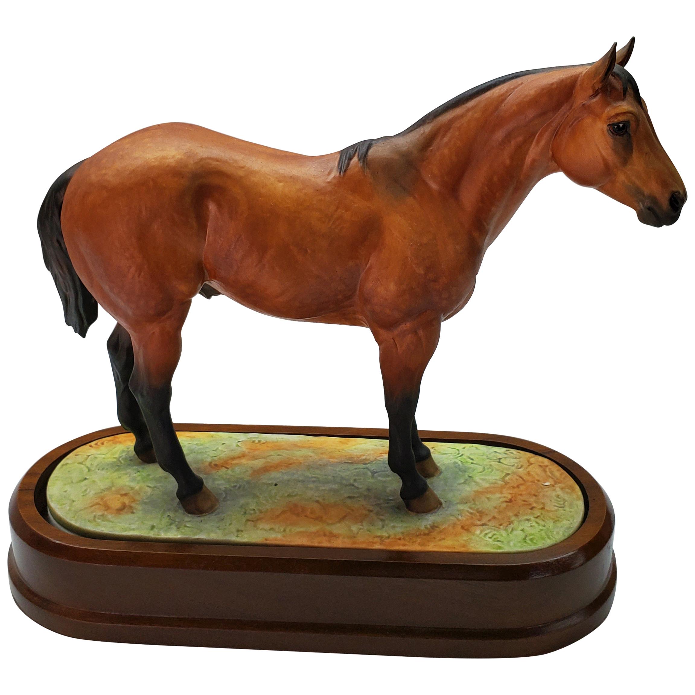 Royal Worcester "American Registered Quarter Horse" by Doris Lindner, circa 962 For Sale