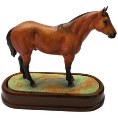 Vintage Royal Worcester "American Registered Quarter Horse" by Doris Lindner, circa 962