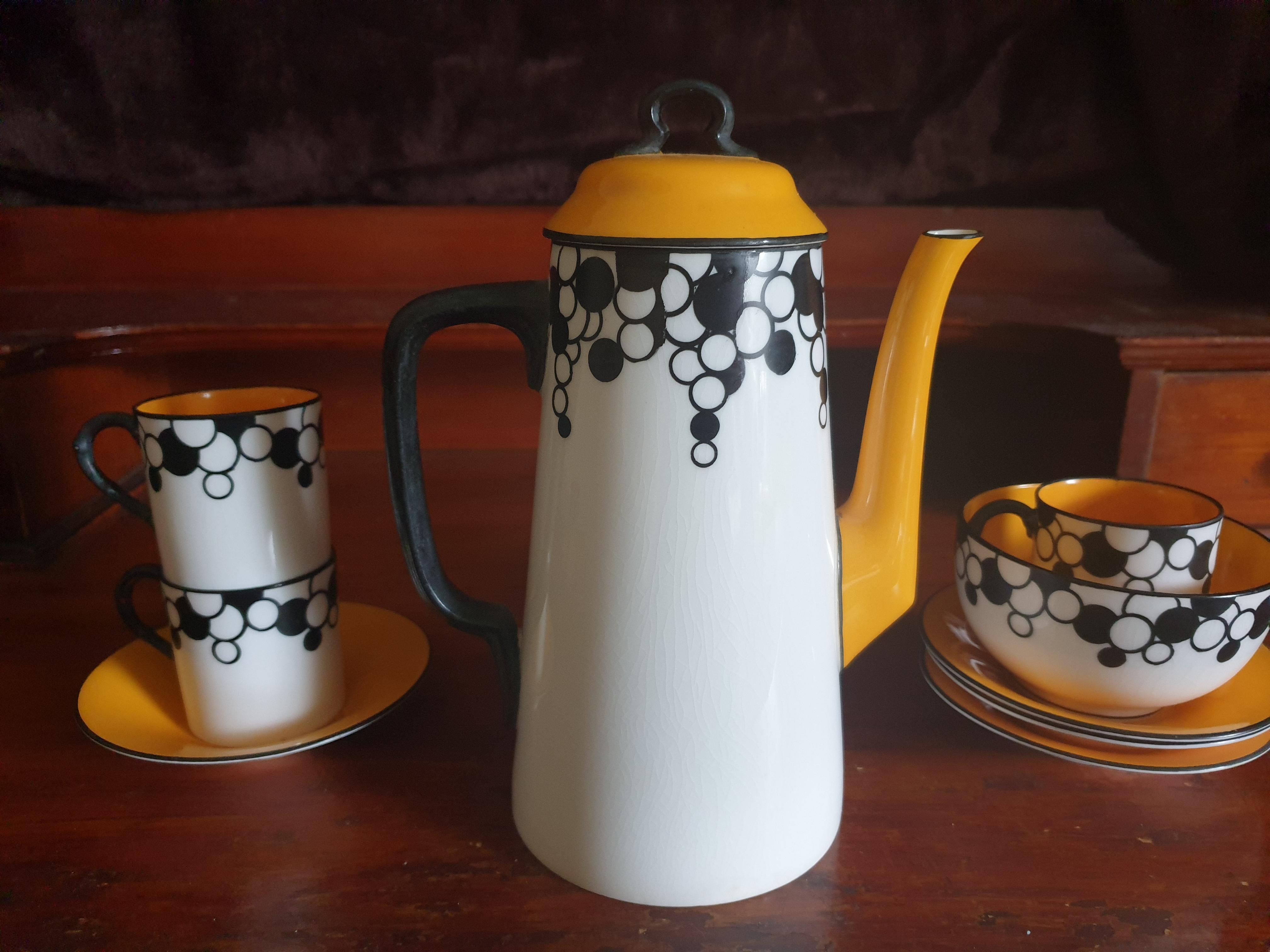 art deco coffee cups