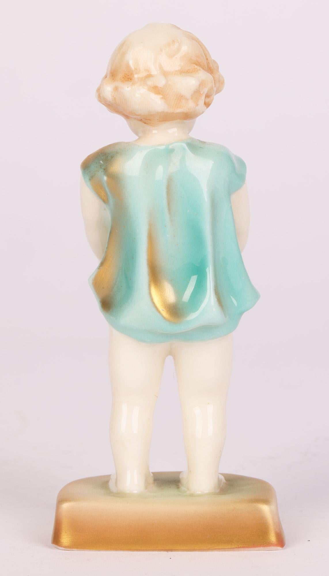 Royal Worcester Art Deco Joan Figurine by Freda G Doughty For Sale 2