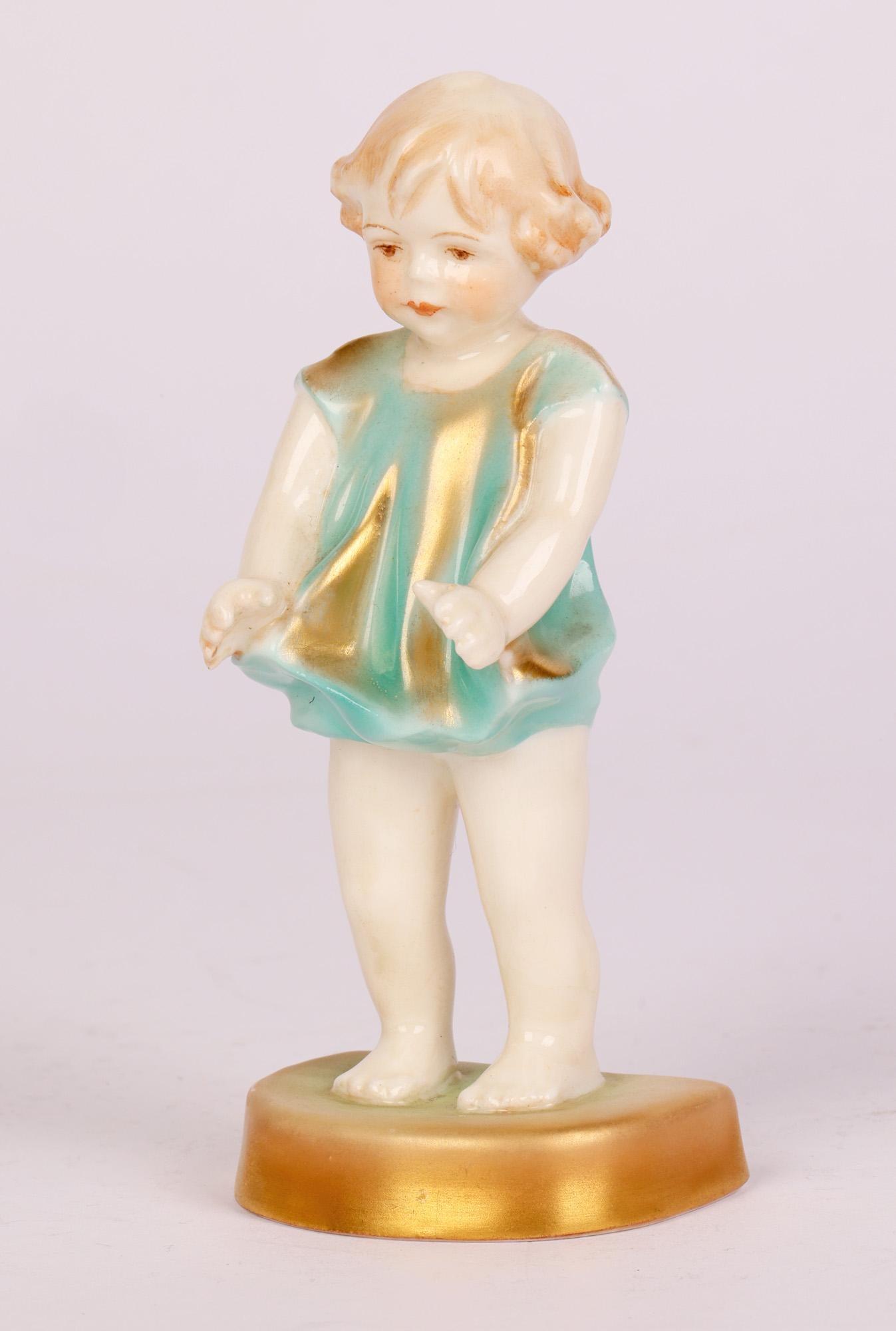 Royal Worcester Art Deco Joan Figurine by Freda G Doughty For Sale 5