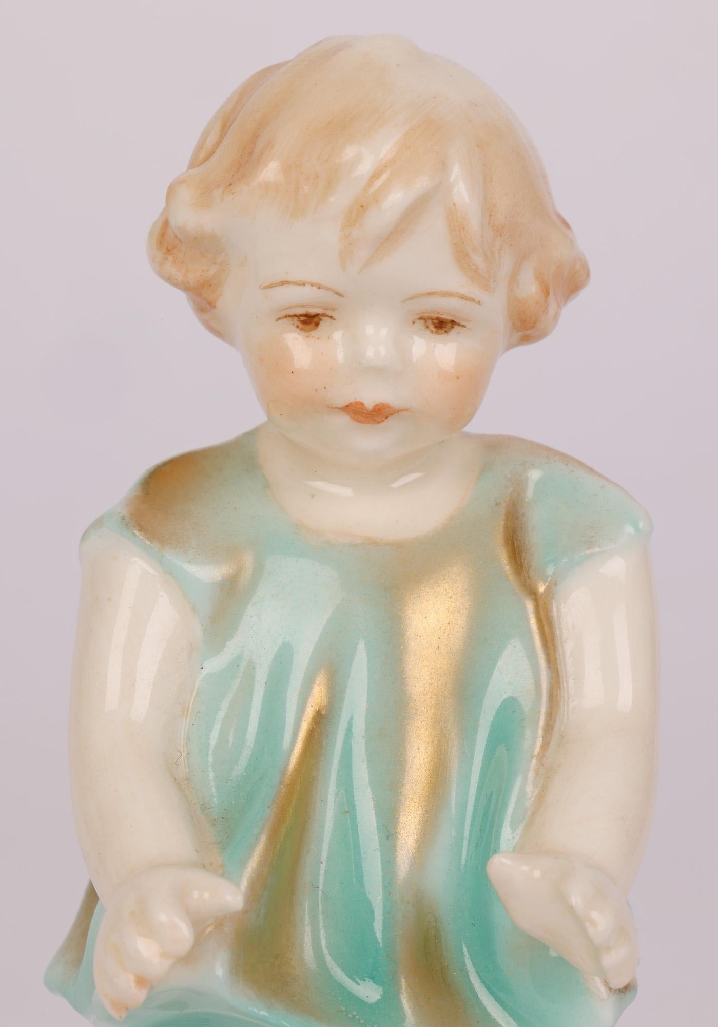 Royal Worcester Art Deco Joan Figurine by Freda G Doughty For Sale 6