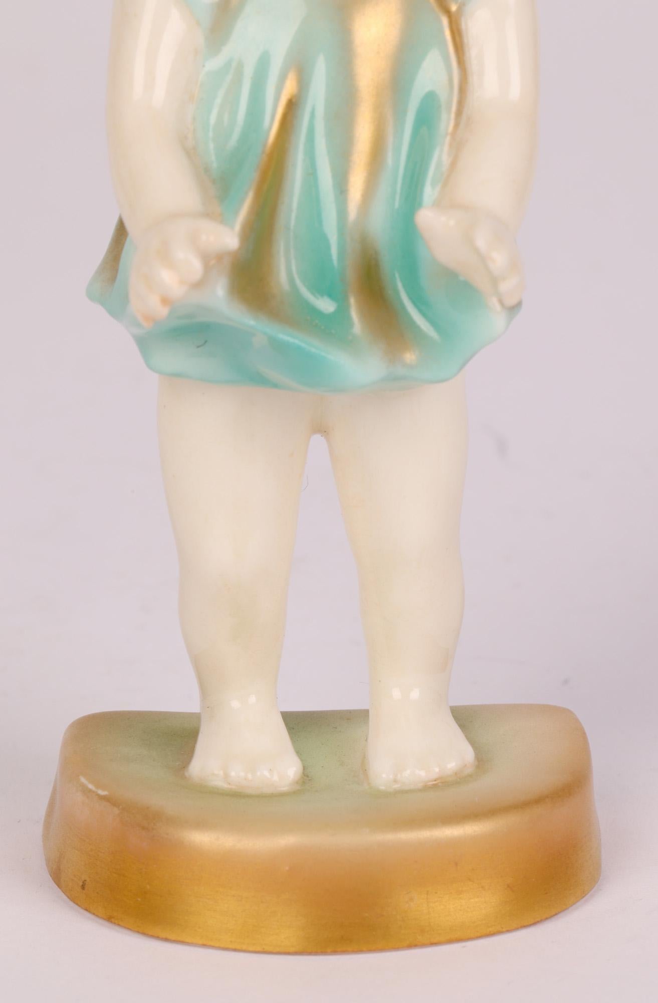 Royal Worcester Art Deco Joan Figurine by Freda G Doughty For Sale 7