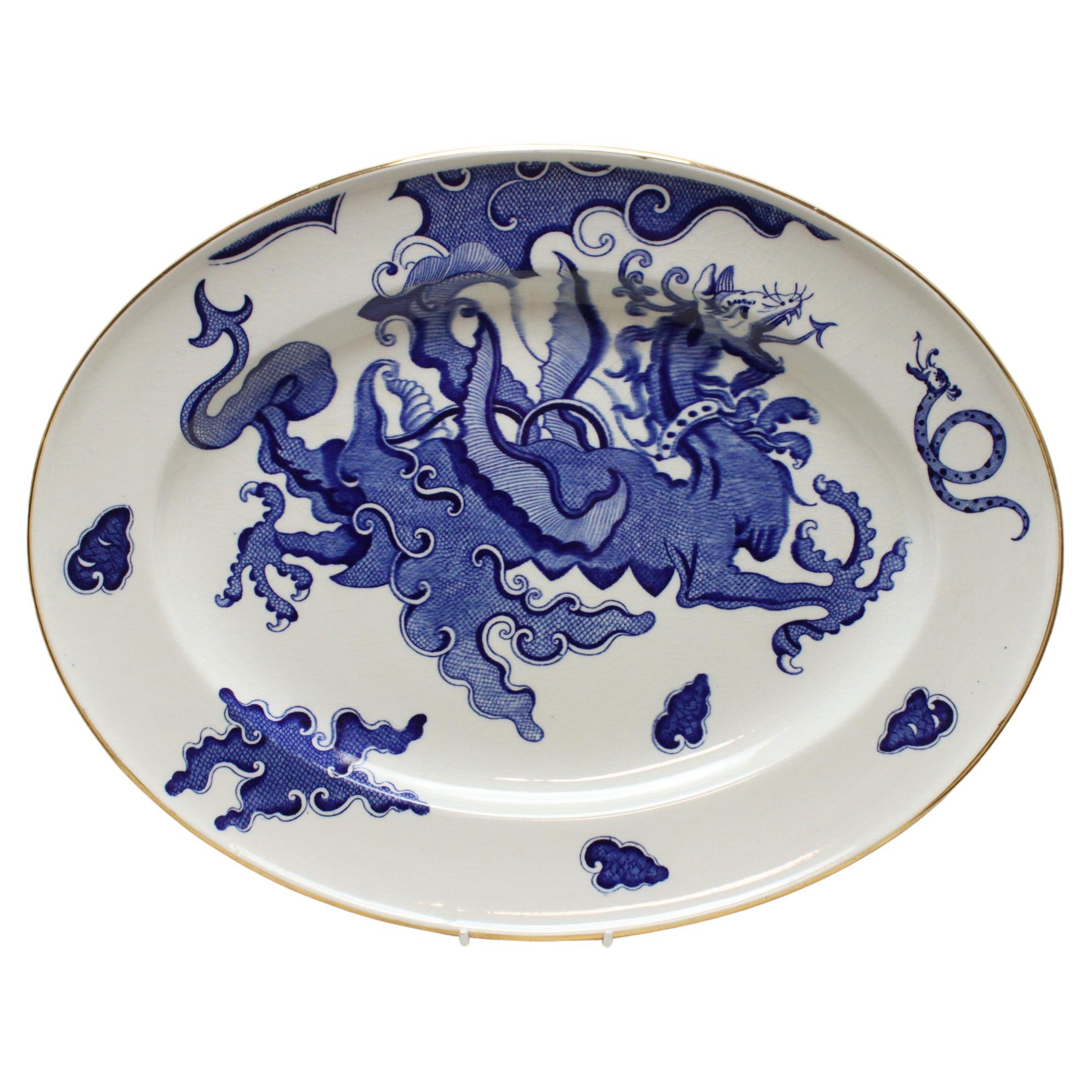 Royal Worcester blue and white part dinner set