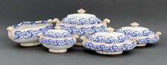 Royal Worcester Blue & White Soup Tureens, 5