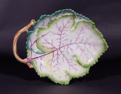 Royal Worcester Bone China Porcelain Leaf-shaped Dishes, Pattern 3628