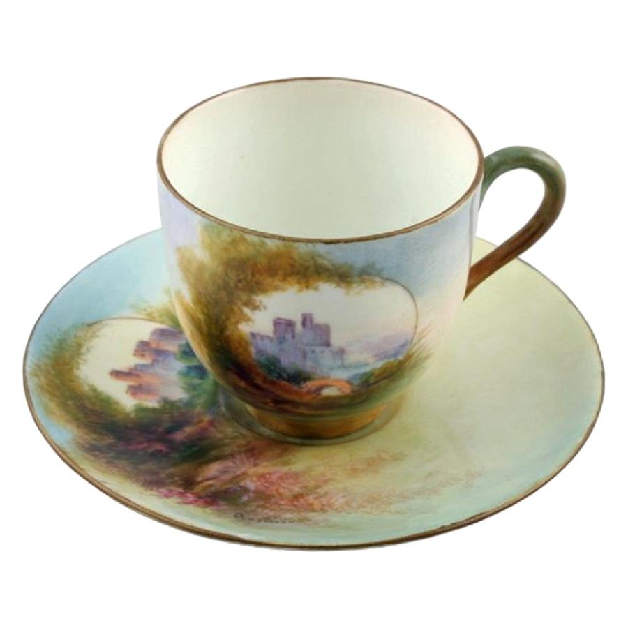 Royal Worcester China Cup & Saucer, 20th Century For Sale