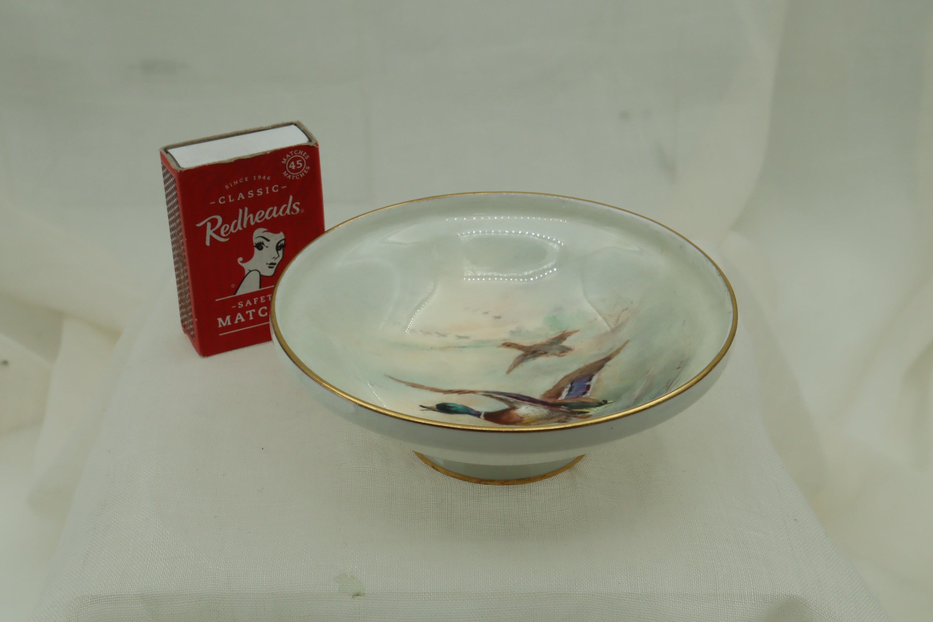 English Royal Worcester dish painted by James Stinton For Sale