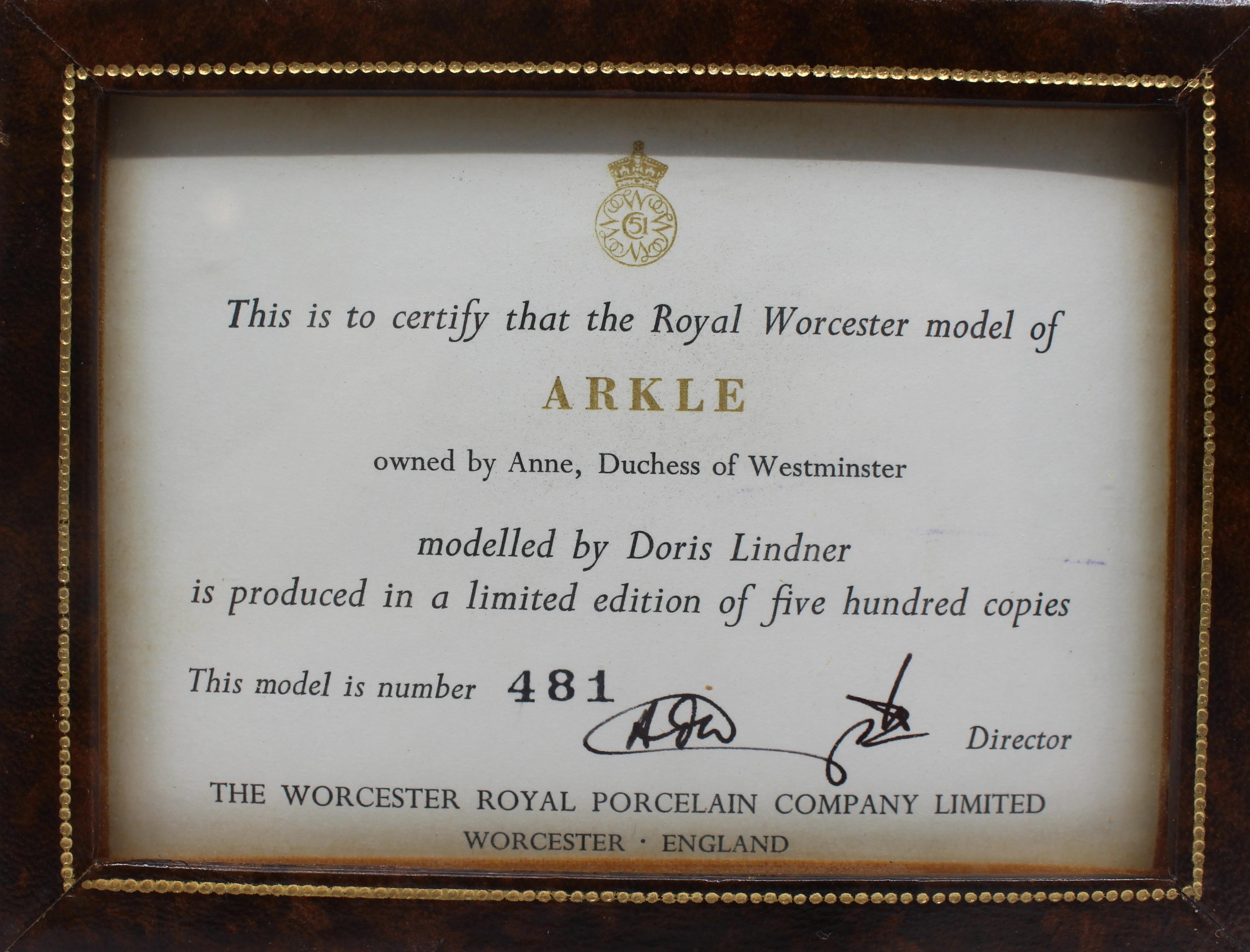 Royal Worcester Doris Lindner Model of Arkle For Sale 9