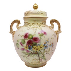 Royal Worcester Edward Raby Two Handled Vase and Cover, 1896