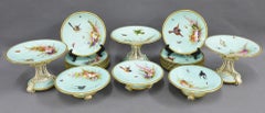 Royal Worcester Enamelled and Handpainted Dessert Service '21'