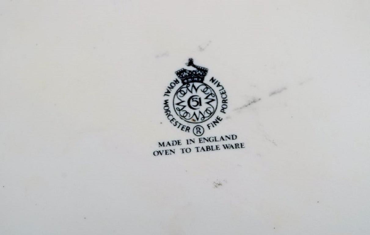 Porcelaine Royal Worcester, Angleterre. Paire de plats / bols Evesham en porcelaine en vente