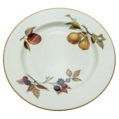 Royal Worcester England Evesham Fruit Design Porcelain Lunch Dessert Plate