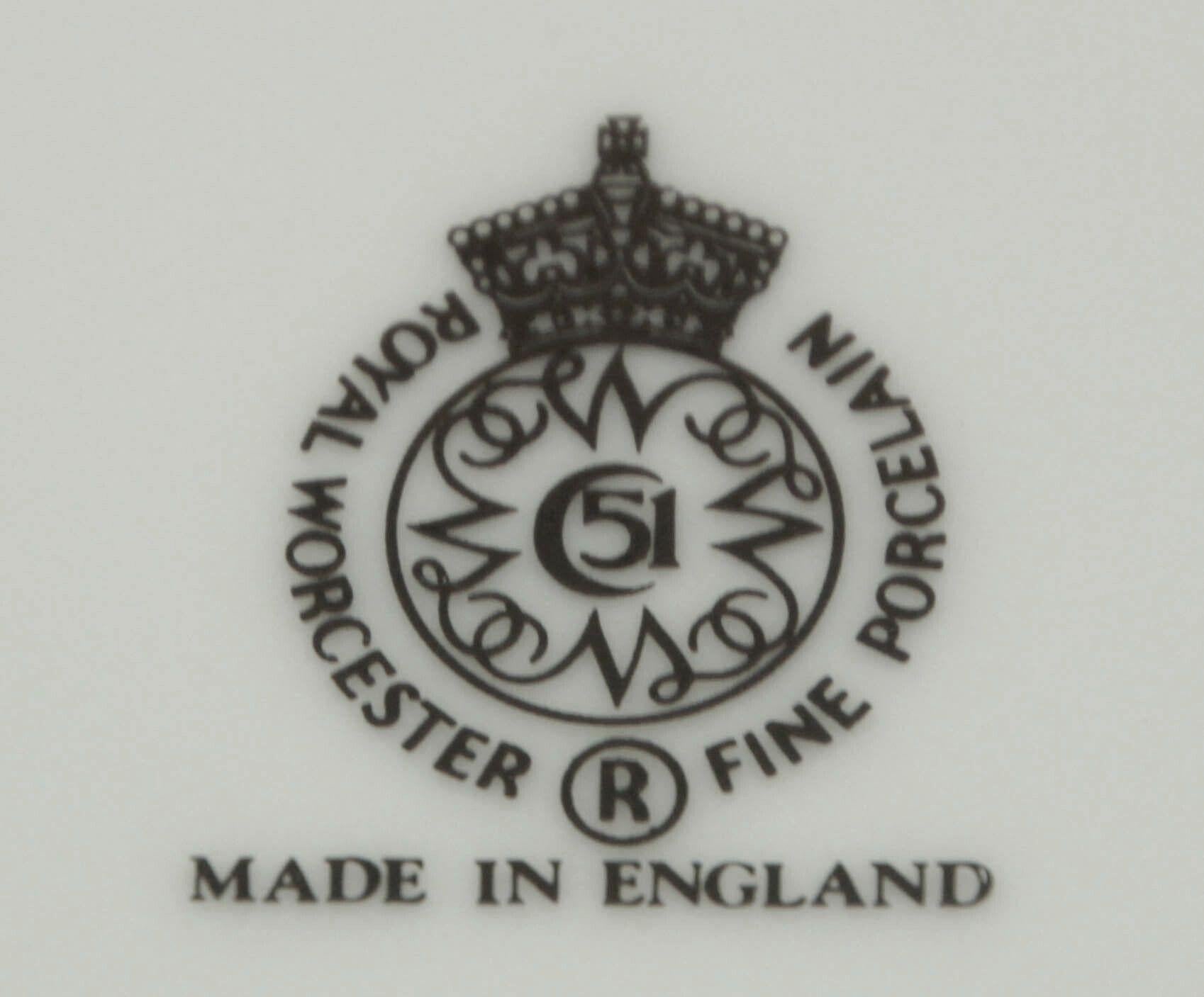 XX secolo Royal Worcester Inghilterra Evesham Fruit Design Piatto da pranzo e dessert in porcellana in vendita