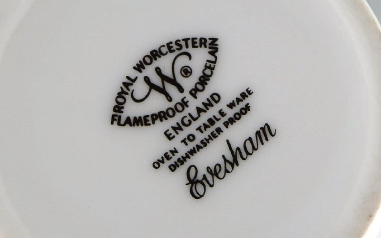 Late 20th Century Royal Worcester, England. Evesham Oil / Vinegar Set in Porcelain For Sale