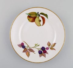 Royal Worcester, England, Four Evesham Plates in Porcelain, 1960s
