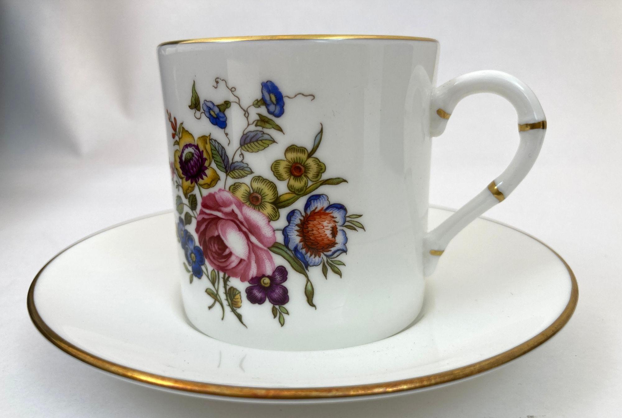 Royal Worcester Inglaterra Juego de seis tazas y platillos Demitasse En caja original en venta 8