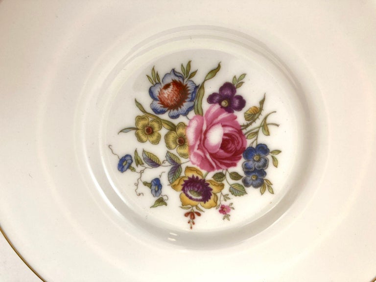 Royal Worcester England Set of Six Demitasse Cups and Saucers In