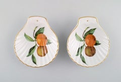 Royal Worcester, England, Seven Pieces of Evesham Porcelain, 1960s