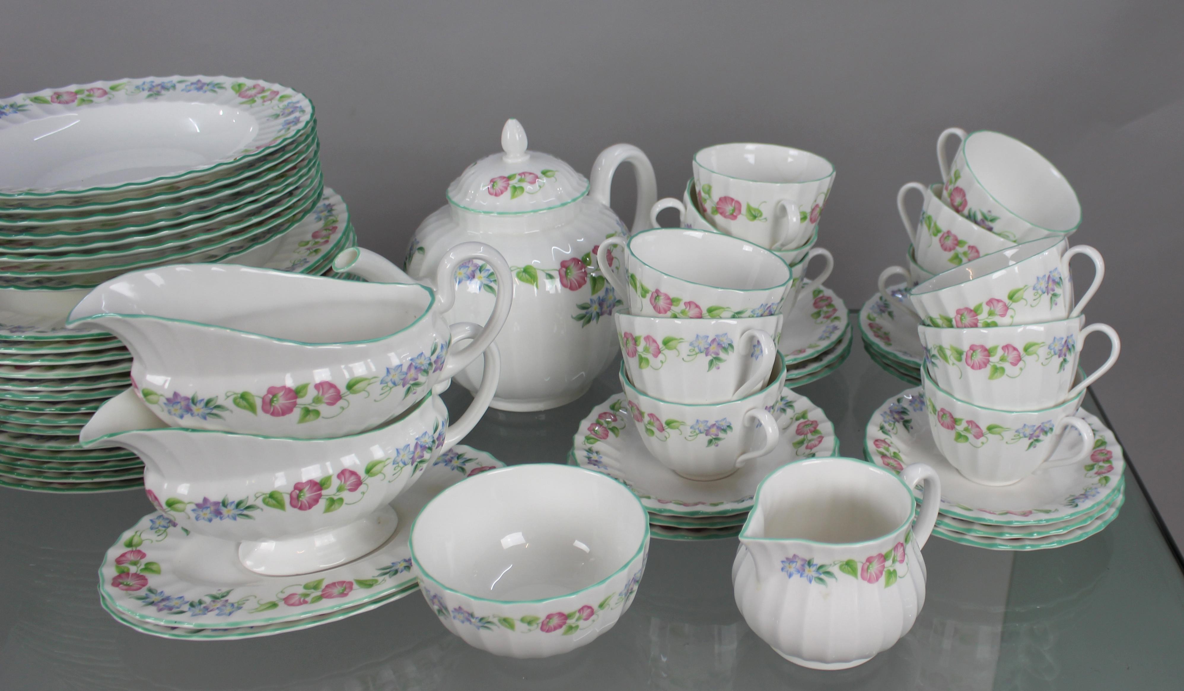 Royal Worcester English Garden Dinner Service For Sale 1