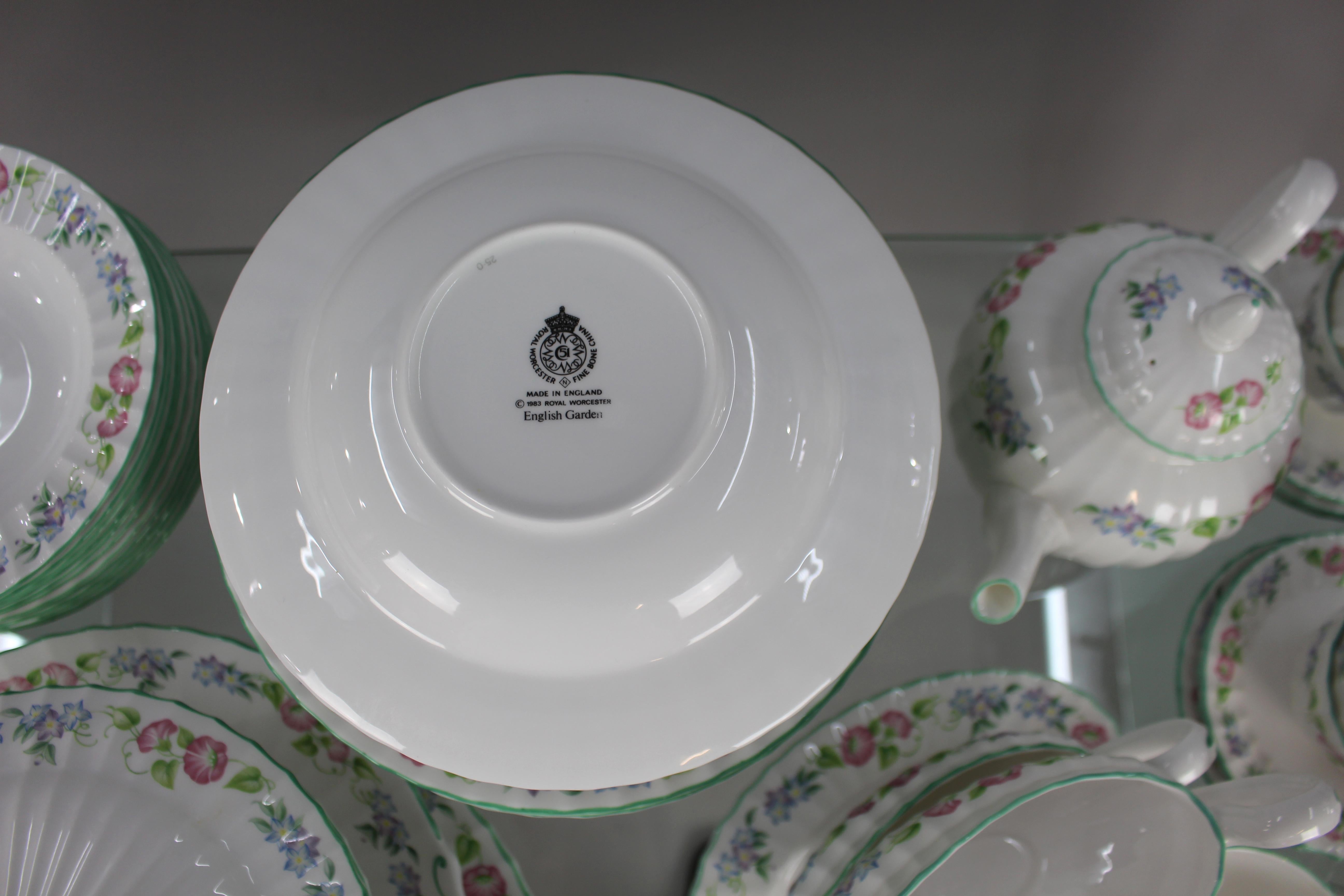 Royal Worcester English Garden Dinner Service For Sale 3