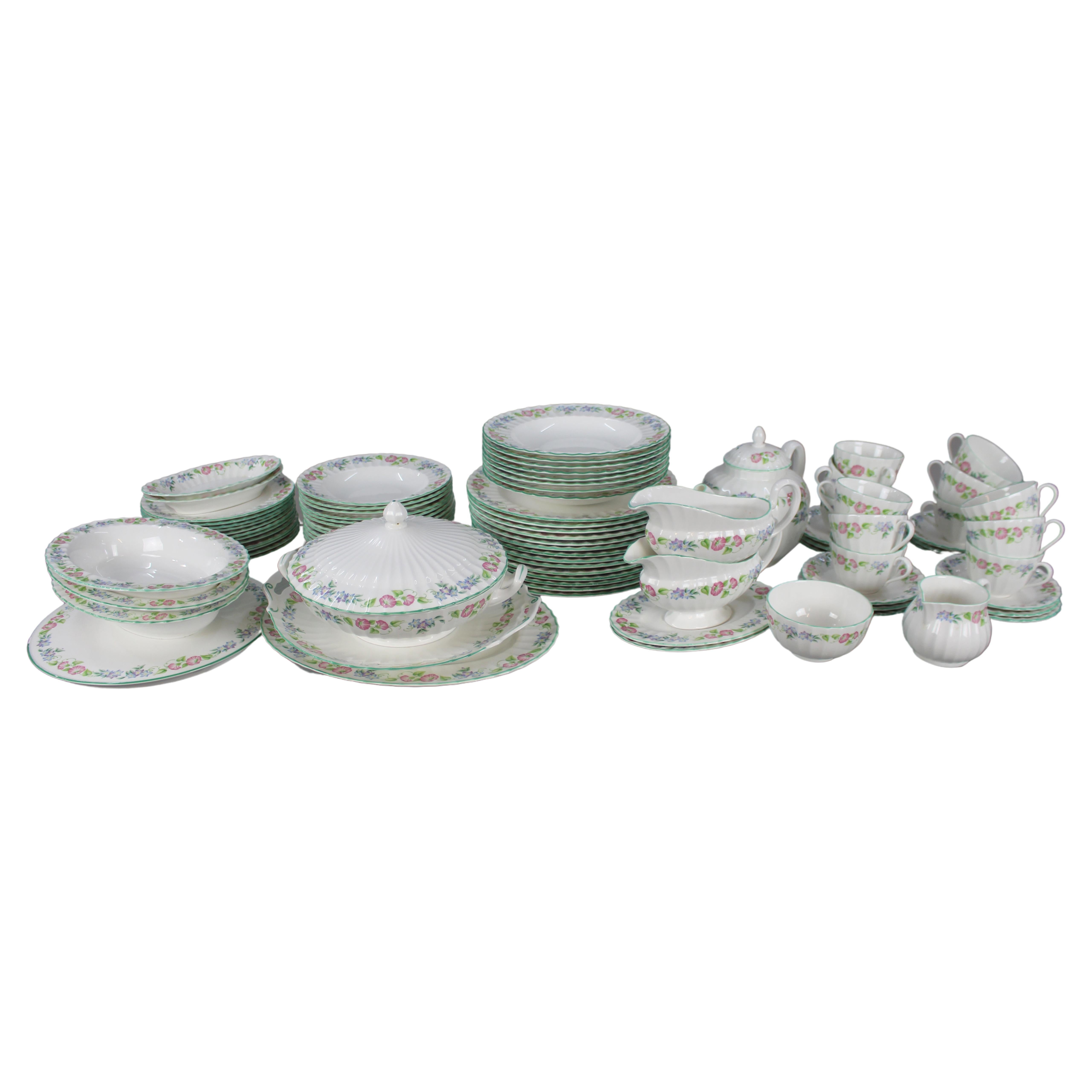 Royal Worcester English Garden Dinner Service For Sale