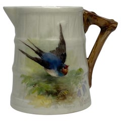 Royal Worcester ewer ‘Swallow’, W. Powell, d. 1934.