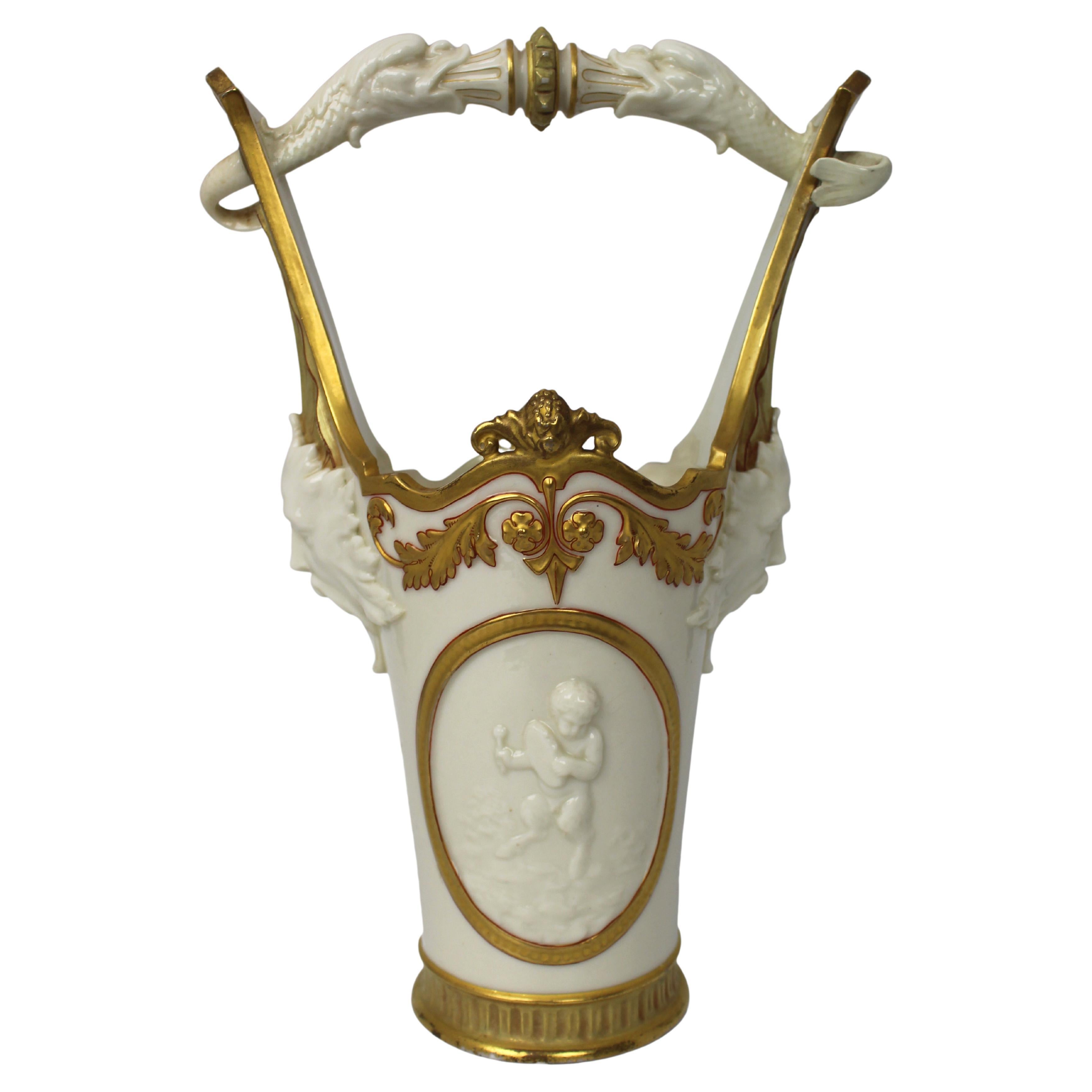 Royal Worcester Exhibition Vase, 1884 For Sale