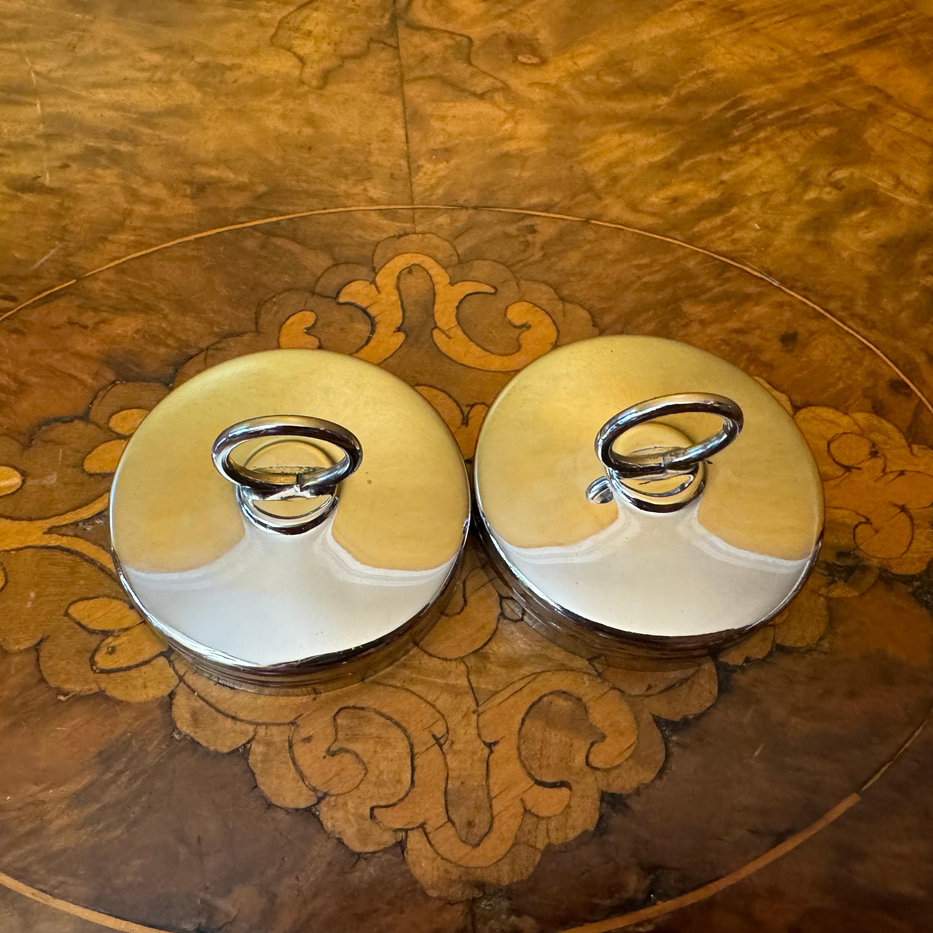 Royal Worcester Flower Print Egg Coddlers Pair For Sale 4