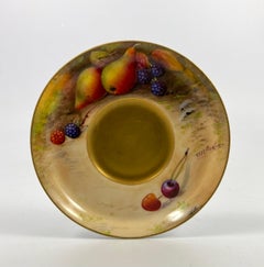 Royal Worcester ‘Fruit’ Coffee Can and Saucer, Dated 1924