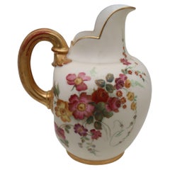Royal Worcester Hand Coloured Pitcher