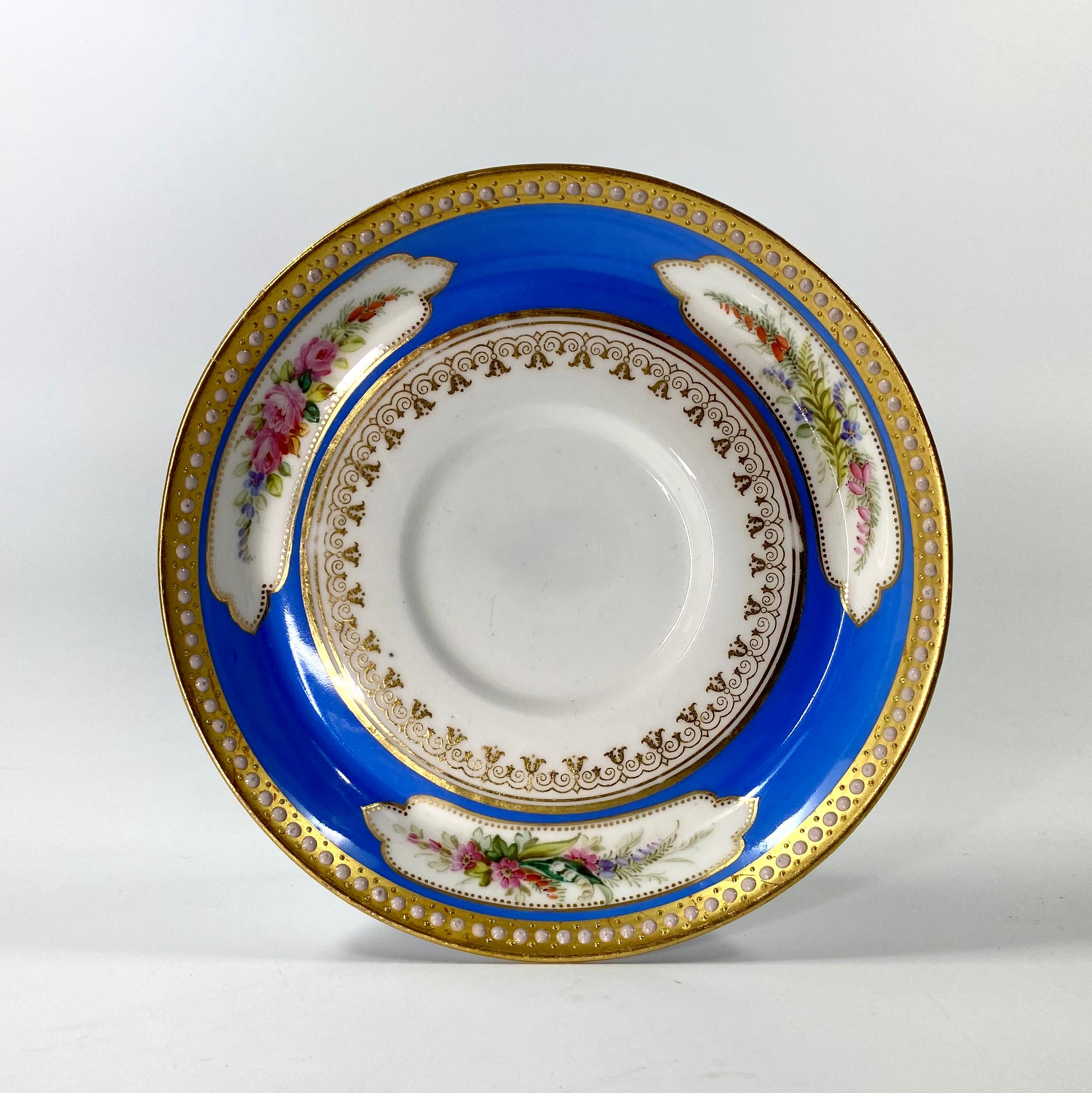 Royal Worcester ‘Jewelled’ Cup and Saucer, Dated 1876 2