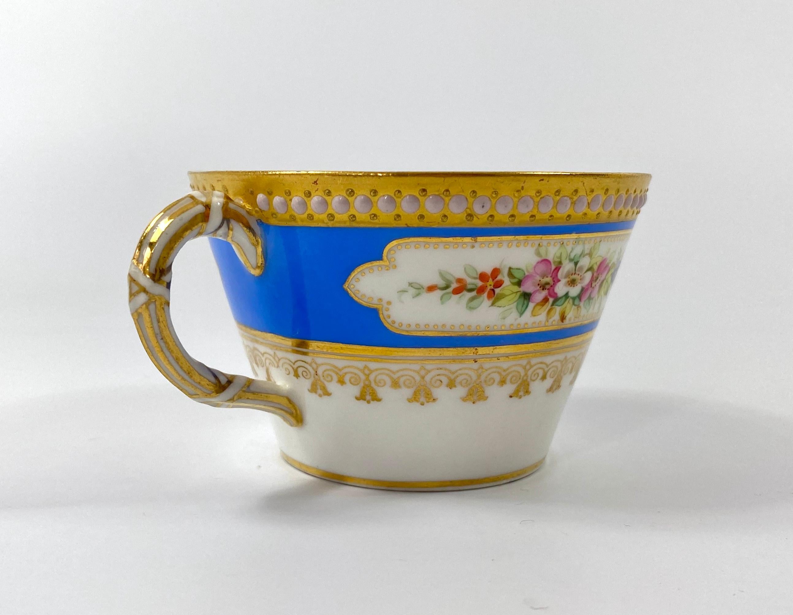 European Royal Worcester ‘Jewelled’ Cup and Saucer, Dated 1876
