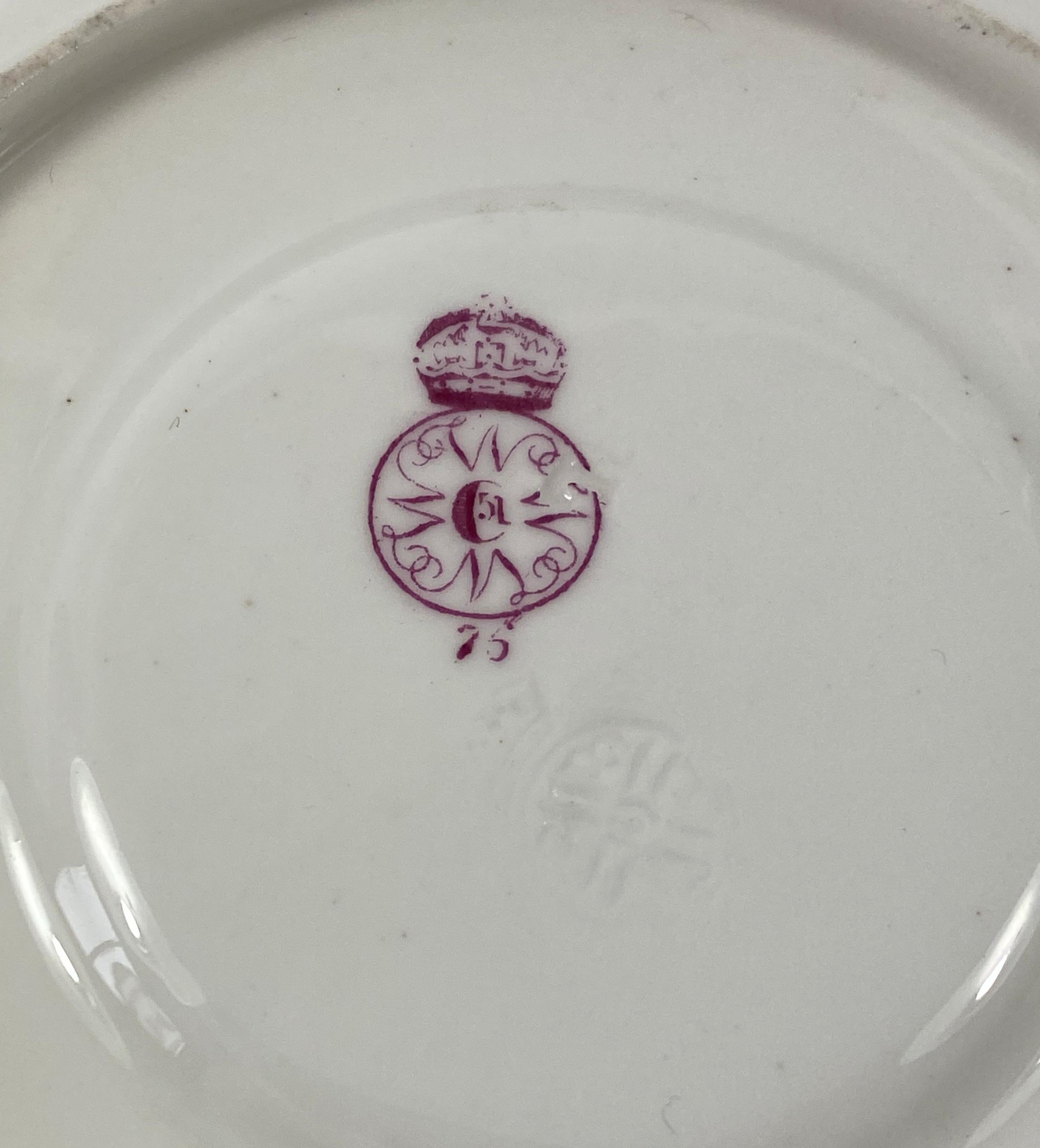 Royal Worcester ‘Jewelled’ Cup and Saucer, Dated 1876 1
