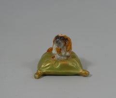 Royal Worcester King Charles Spaniel on a Cushion, Dated 1901