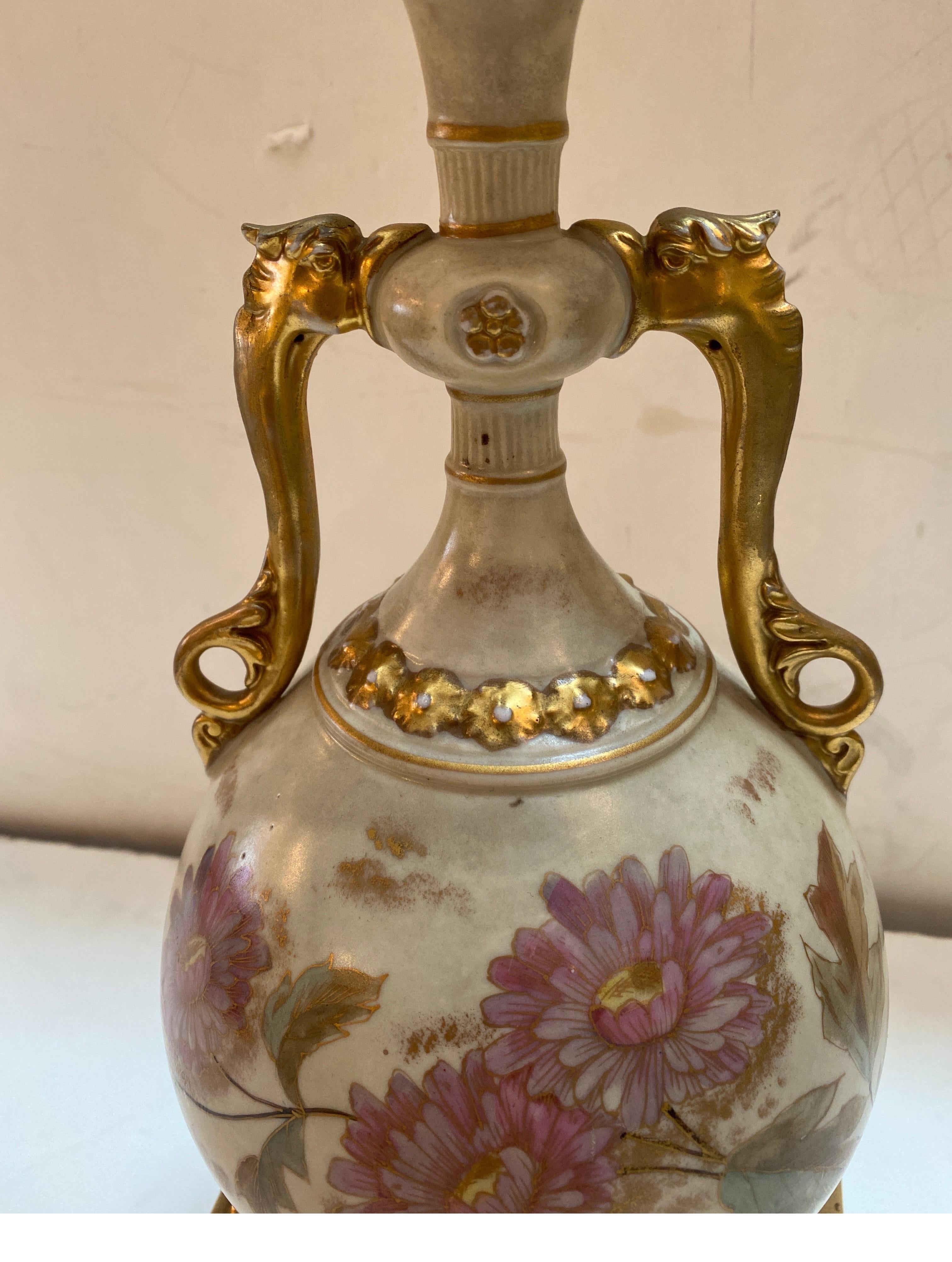 Royal Worcester Lamp For Sale 2