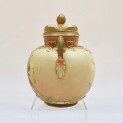 Royal Worcester Lidded Potpourri Pot, Blush Ivory, 1914