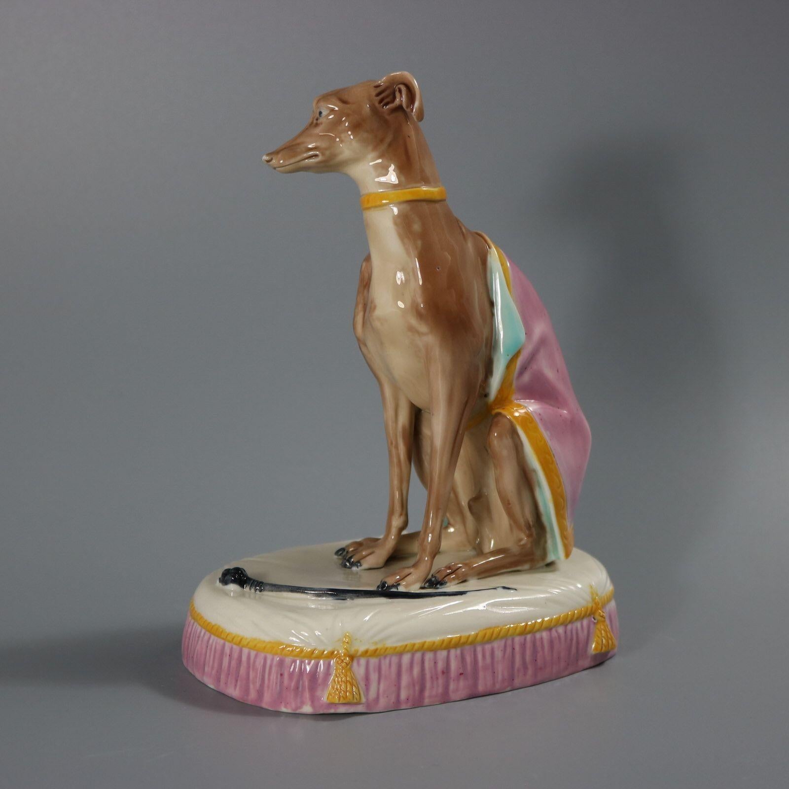 Figura di levriero in maiolica Royal Worcester In condizioni buone in vendita a Chelmsford, Essex