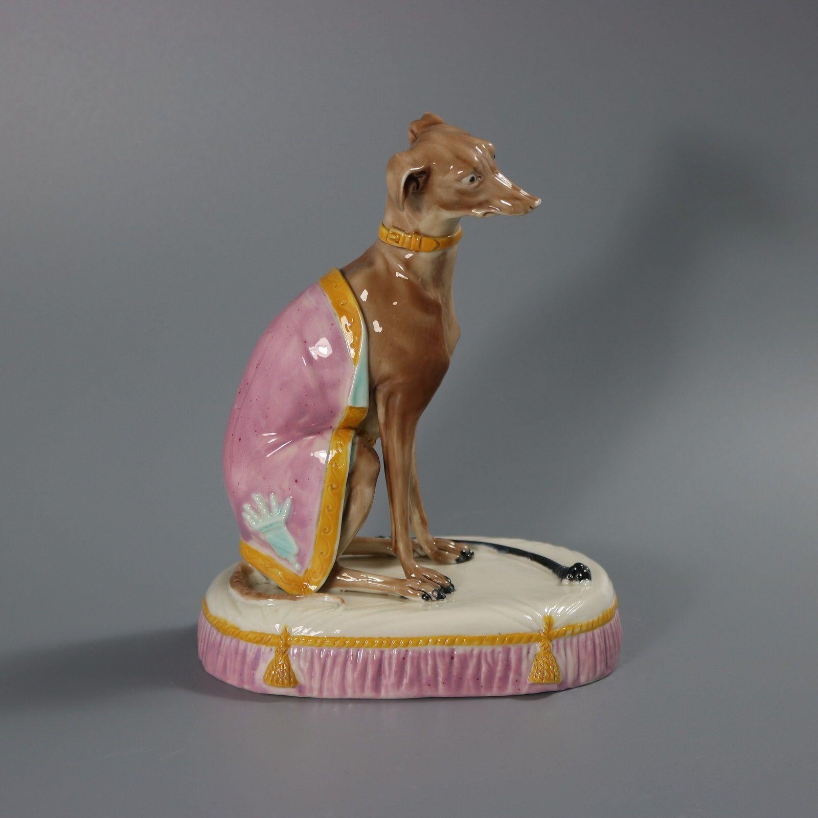 Figura di levriero in maiolica Royal Worcester in vendita 3